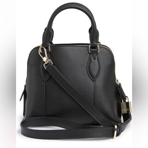 NWT FURLA Vittoria Top Handle Dome Crossbody Bag Black NEW Style WB00539 - Picture 3 of 11